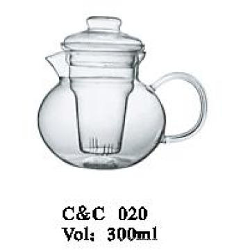 Hot Selling Promotional Christmas Gift Borosilicate Glass Teapot with Infuser